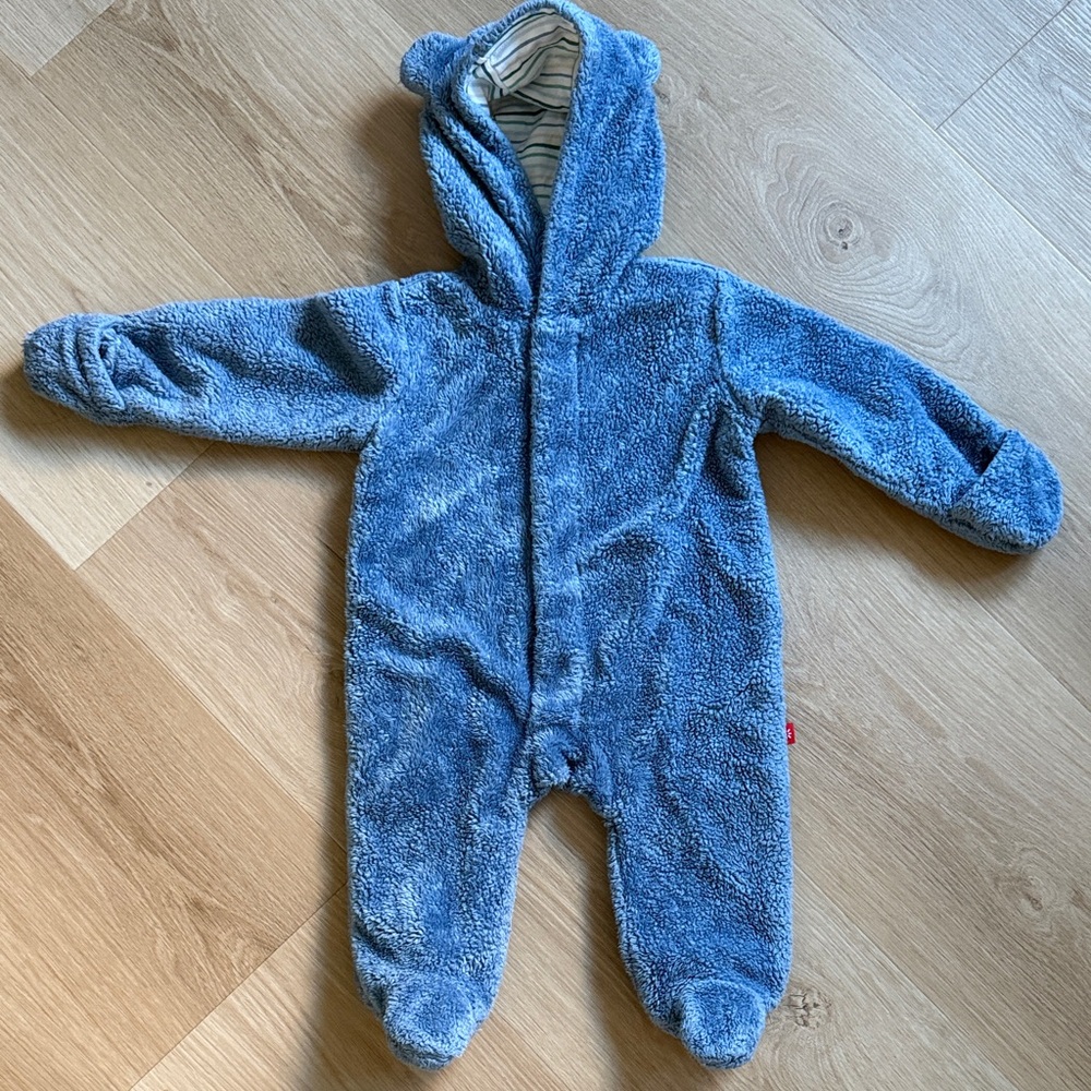 Magnetic Me Pram One Piece in Blue (Winter Sky), 3-6mo